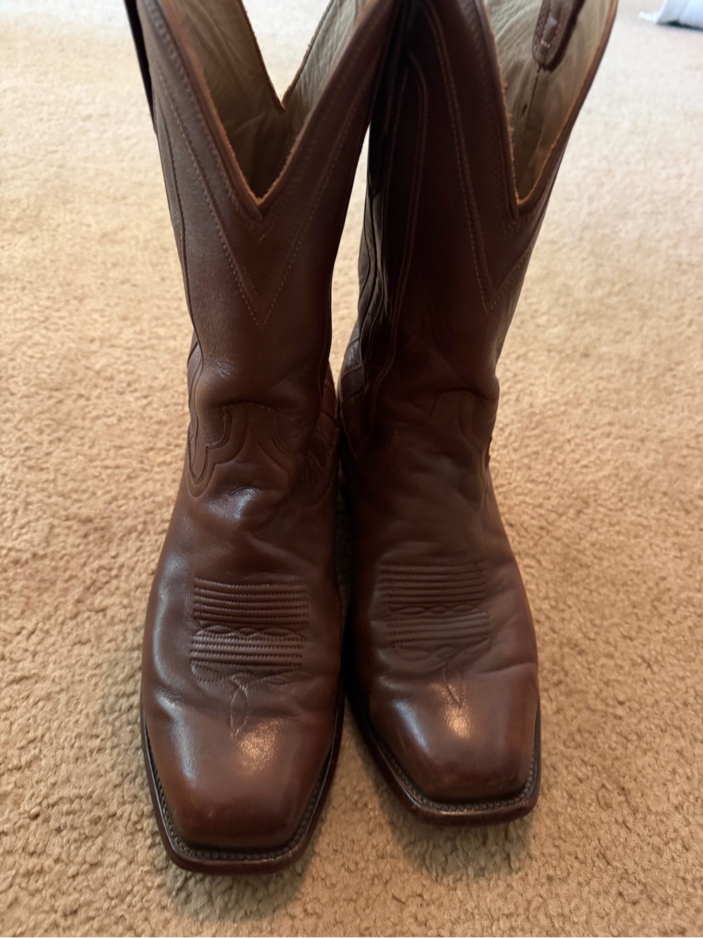 Tecovas Brown Leather Western Cowboy Boots